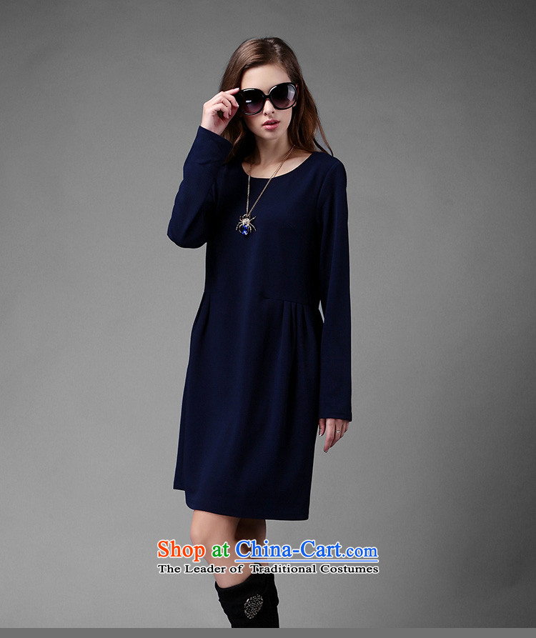 2015 Autumn new Zz&ff larger women's dresses thick MM THIN in the Video 
