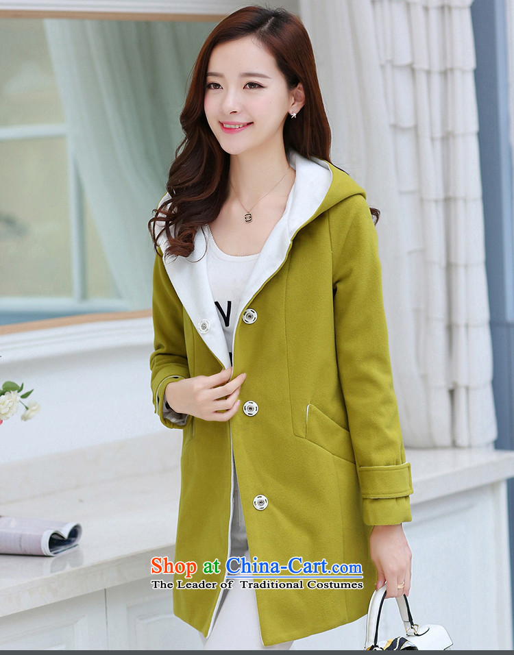 Tea Culture Qinyang Yu 2015 autumn and winter Korean New larger gross so Sau San jackets with a cloak for long coats gross? light blue XXL picture, prices, brand platters! The elections are supplied in the national character of distribution, so action, buy now enjoy more preferential! As soon as possible.