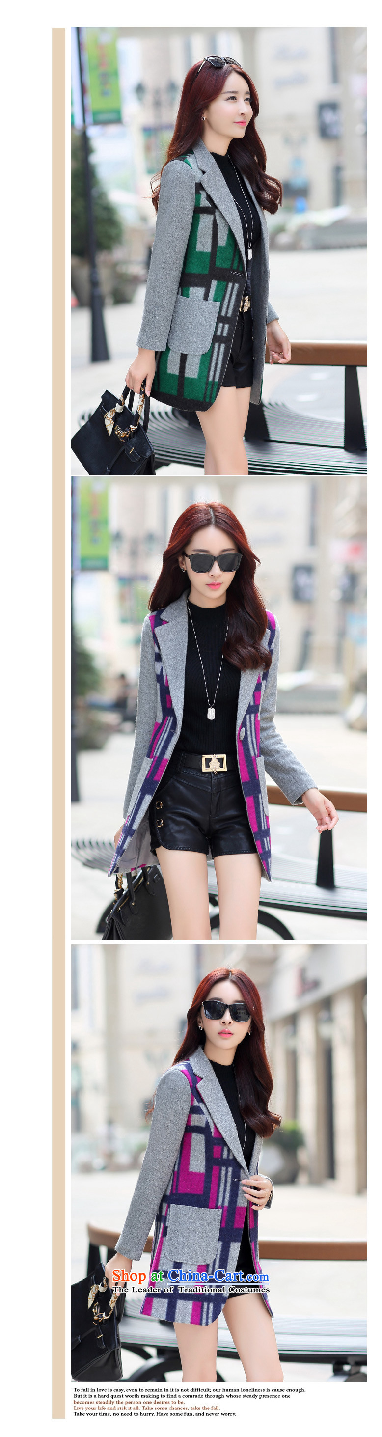 2015 Fall/Winter Collections Zz&ff New Sau San Mao jacket female Korean? In long coats of child tartan red XL Photo, prices, brand platters! The elections are supplied in the national character of distribution, so action, buy now enjoy more preferential! As soon as possible.