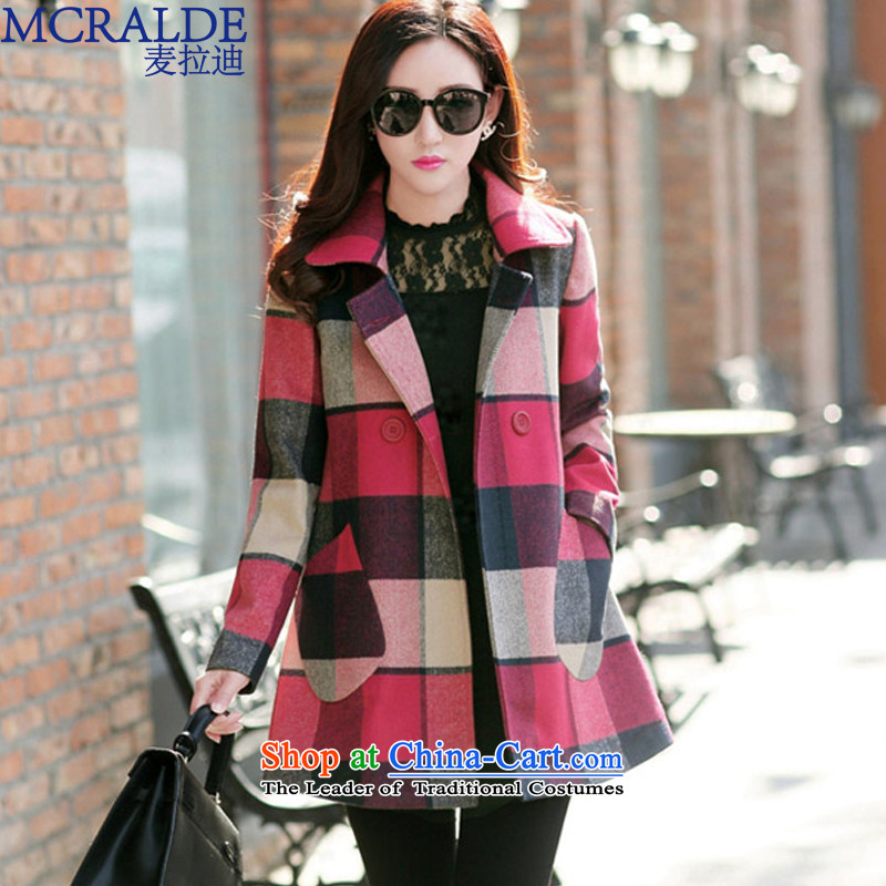 Mr Elbaradei? 2015 autumn and winter coats female new medium to long term, large female Korean Sau San Mao a wool coat-refined 5,657 female  XL, Mak (mcralde) , , , shopping on the Internet