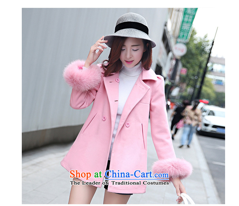 Elisabeth jula winter coats? 2015 gross new sweet high gross cloak-fox double-Sau San a wool coat female pink M picture, prices, brand platters! The elections are supplied in the national character of distribution, so action, buy now enjoy more preferential! As soon as possible.
