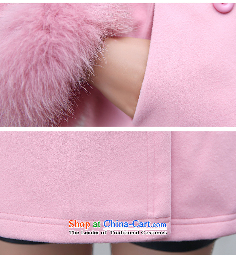 Elisabeth jula winter coats? 2015 gross new sweet high gross cloak-fox double-Sau San a wool coat female pink M picture, prices, brand platters! The elections are supplied in the national character of distribution, so action, buy now enjoy more preferential! As soon as possible.