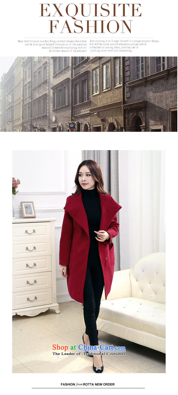 Sau 2015 autumn and winter Kosovo New Gross Gross mm thick about what cloak thick plus hypertrophy code women 1605 wine red XXL(160 catty -180 catty) Picture, prices, brand platters! The elections are supplied in the national character of distribution, so action, buy now enjoy more preferential! As soon as possible.