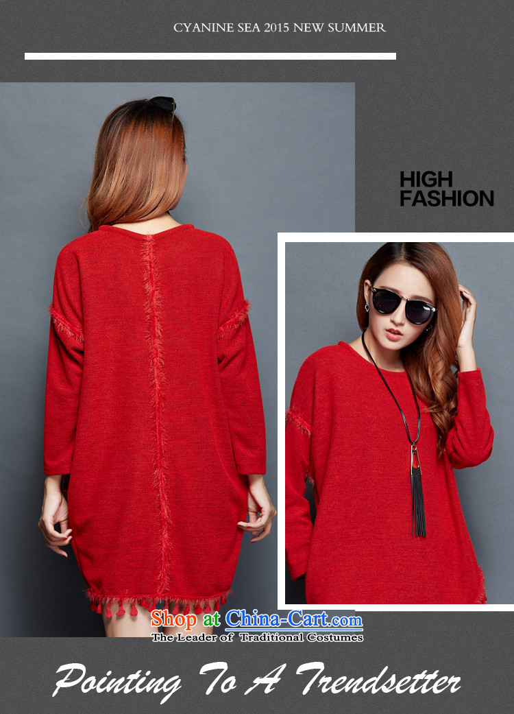 Large 2015 Zz&ff female thick mm autumn knitted dress lanterns edging long-sleeved loose video thin dresses XXXL black pictures new products, prices, brand platters! The elections are supplied in the national character of distribution, so action, buy now enjoy more preferential! As soon as possible.
