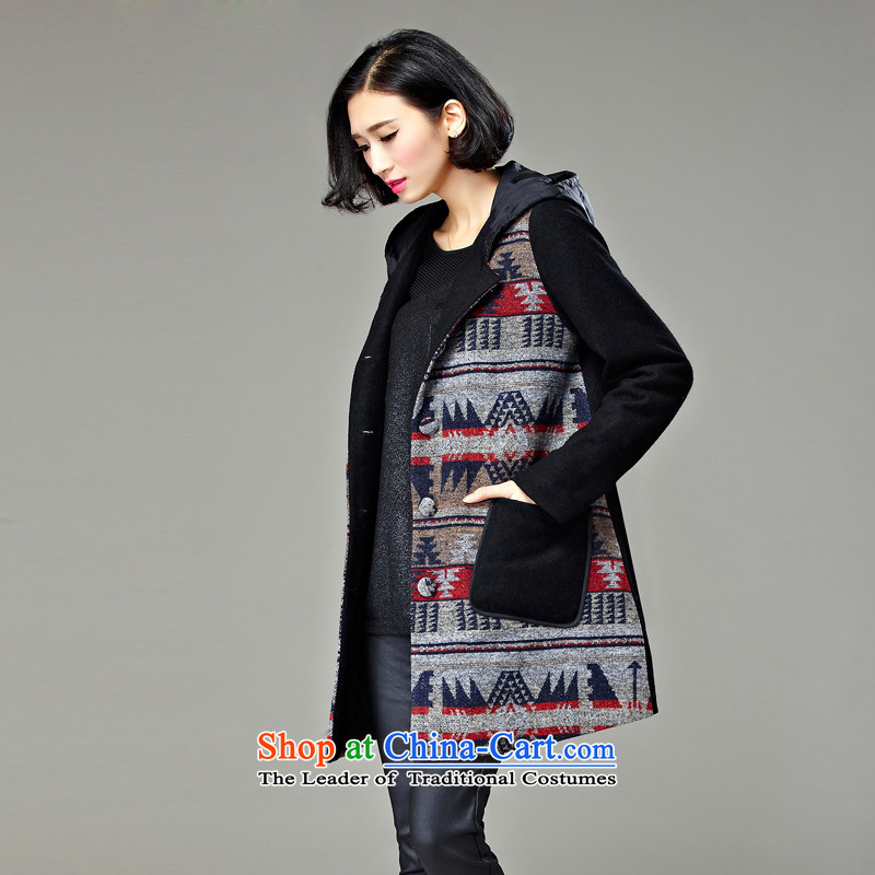 Hee-M to increase the number of female jackets for winter 2015 new product expertise MM thick, Hin thin sister) Long Stylish retro autumn and winter coats, wool map color 2XL,? Hee-m (XIMI) , , , shopping on the Internet