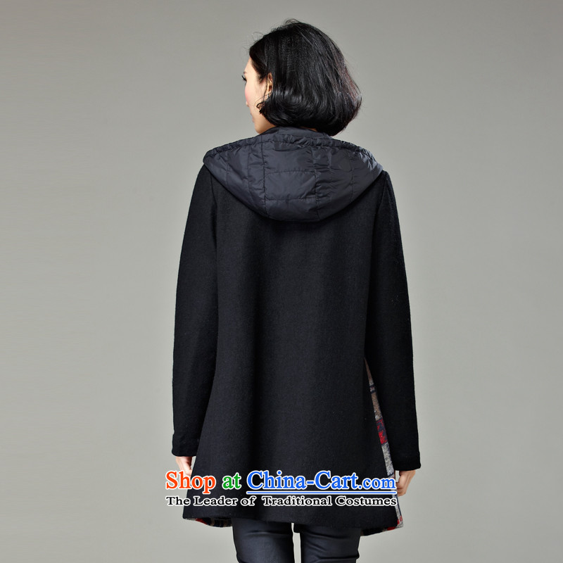 Hee-M to increase the number of female jackets for winter 2015 new product expertise MM thick, Hin thin sister) Long Stylish retro autumn and winter coats, wool map color 2XL,? Hee-m (XIMI) , , , shopping on the Internet