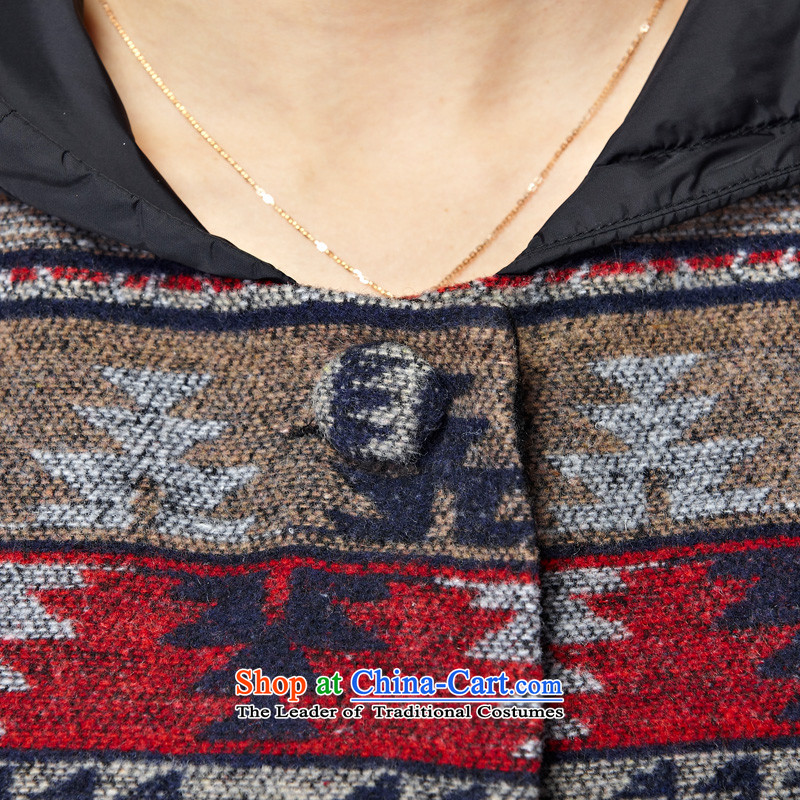 Hee-M to increase the number of female jackets for winter 2015 new product expertise MM thick, Hin thin sister) Long Stylish retro autumn and winter coats, wool map color 2XL,? Hee-m (XIMI) , , , shopping on the Internet