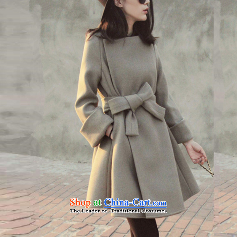 Yi m township of the 2015 Fall/Winter Collections new Korean female decorated in the body of this long coats female picture color M90-100, 339 meters township Yi shopping on the Internet has been pressed.
