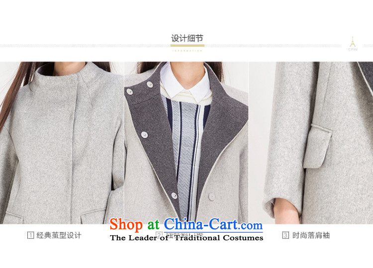 Of the 2015 winter clothing new Lai) long hair? female double-side wool jacket coat 6580847205? Light Gray S picture, prices, brand platters! The elections are supplied in the national character of distribution, so action, buy now enjoy more preferential! As soon as possible.