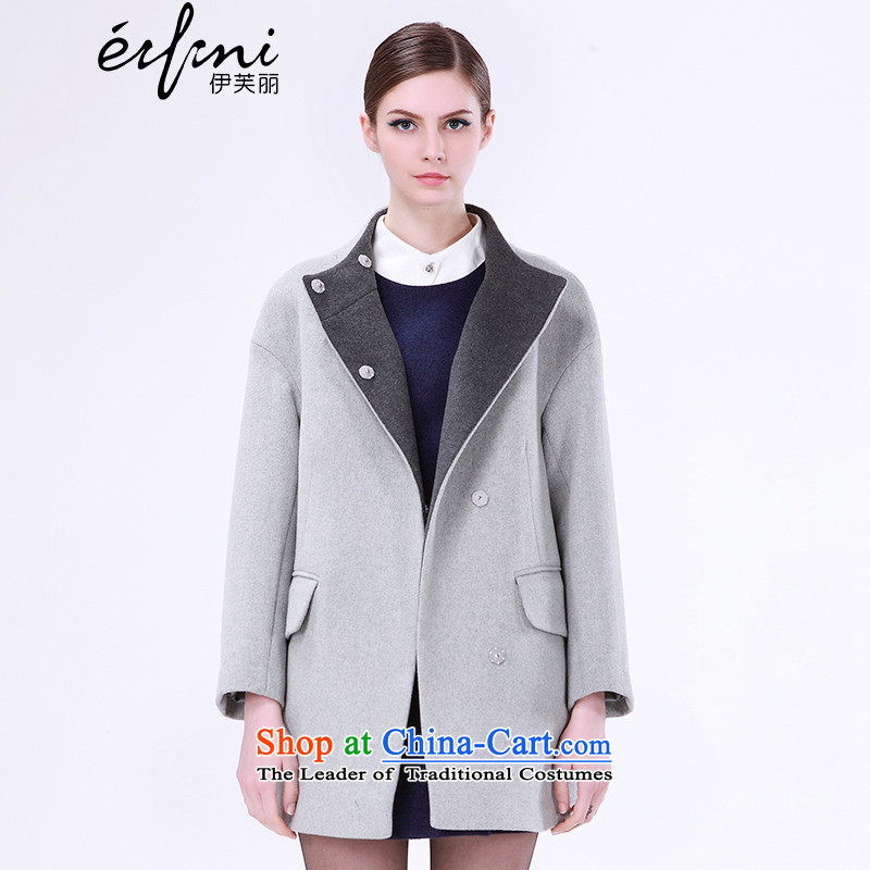 Of the 2015 winter clothing new Lai) long hair? female double-side wool jacket coat 6580847205? Light Gray S, of Lai (eifini) , , , shopping on the Internet