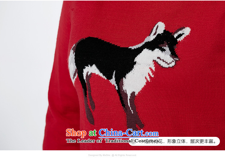 Msshe xl women 2015 New Fall/Winter Collections thick MM round-neck collar cartoon jacquard sweater pullovers 7873 Red 5XL picture, prices, brand platters! The elections are supplied in the national character of distribution, so action, buy now enjoy more preferential! As soon as possible.