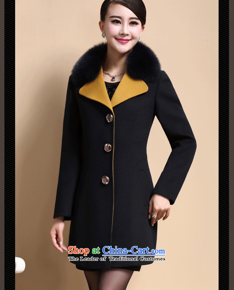 The 2015 autumn and winter clothing butterfly Korean Sau San video thin double-long coats gross? female 8008 Yellow  L picture, prices, brand platters! The elections are supplied in the national character of distribution, so action, buy now enjoy more preferential! As soon as possible.