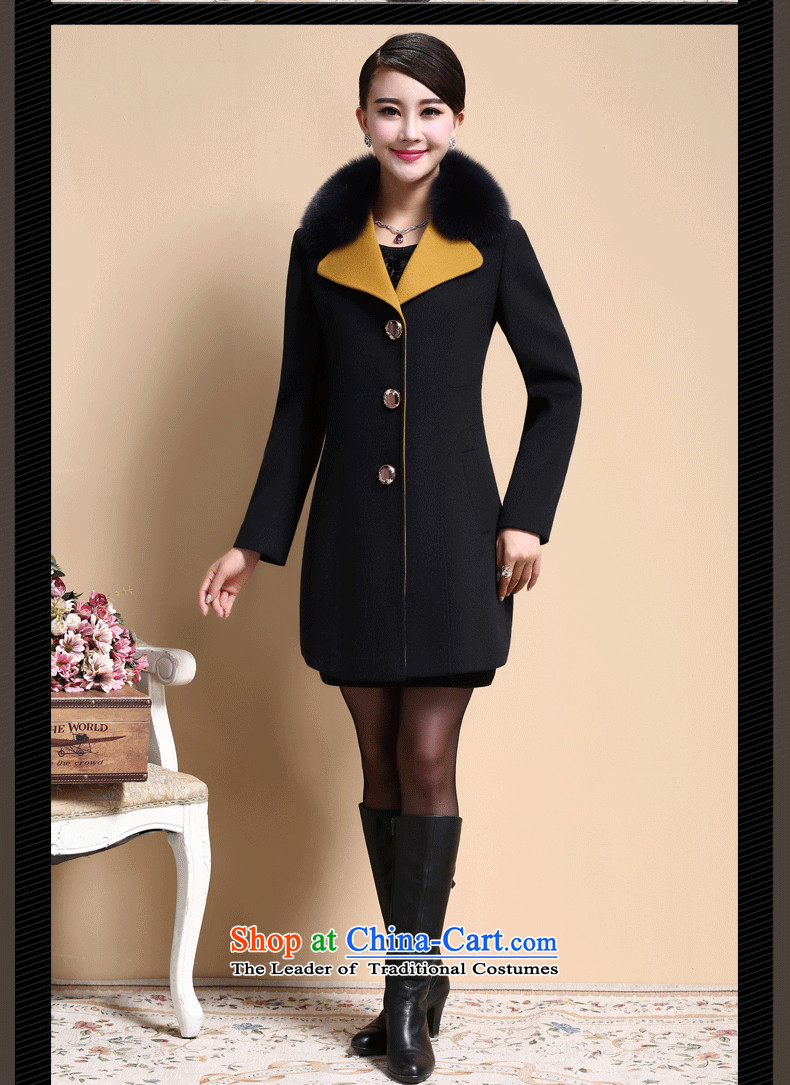 The 2015 autumn and winter clothing butterfly Korean Sau San video thin double-long coats gross? female 8008 Yellow  L picture, prices, brand platters! The elections are supplied in the national character of distribution, so action, buy now enjoy more preferential! As soon as possible.