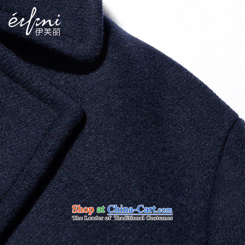 El Boothroyd 2015 winter clothing new roll collar short of a female jacket? wool coat 6581017150 short navy blue , L, Evelyn eifini lai () , , , shopping on the Internet