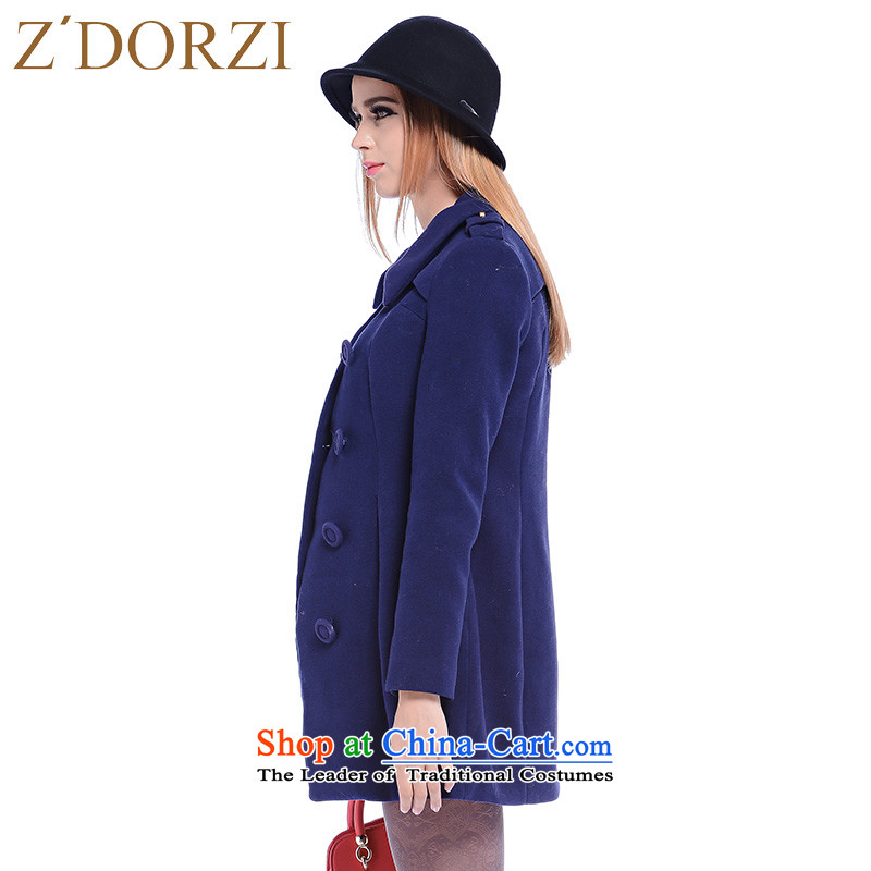 Zdorzi/ colorful Cheuk-yan Cheuk colorful winter new minimalist double-long-sleeved jacket is     Gross 928422 deep blue S Colorful (Z'DORZI Cheuk-yan) , , , shopping on the Internet