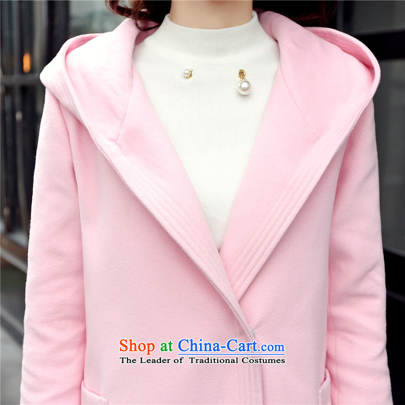 Overnight snow fall and winter 2015 Addis Ababa new Korean?   in gross coats of a wool coat gross? jacket female woolen coat pink M, Addis Ababa (XIBEIXUE overnight snow) , , , shopping on the Internet
