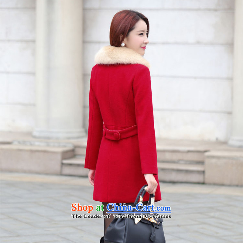 Palau, non-jacket in long?) women's cashmere cloak a wool coat women 2015 new Korean windbreaker mother autumn red XL, Palau (non-PAFIS) , , , shopping on the Internet