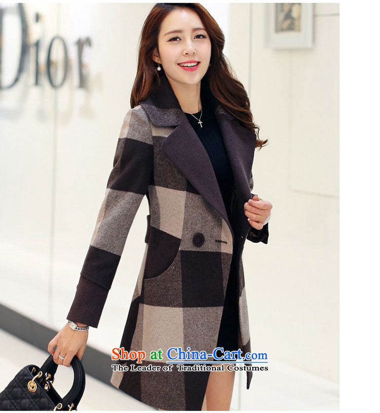 According to Xu Jialu Overgrown Tomb better 2015 Women's winter clothing Korean stylish large segments of the Sau San coats coats coffee grid gross? XL Photo, prices, brand platters! The elections are supplied in the national character of distribution, so action, buy now enjoy more preferential! As soon as possible.