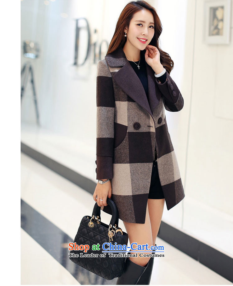 According to Xu Jialu Overgrown Tomb better 2015 Women's winter clothing Korean stylish large segments of the Sau San coats coats coffee grid gross? XL Photo, prices, brand platters! The elections are supplied in the national character of distribution, so action, buy now enjoy more preferential! As soon as possible.