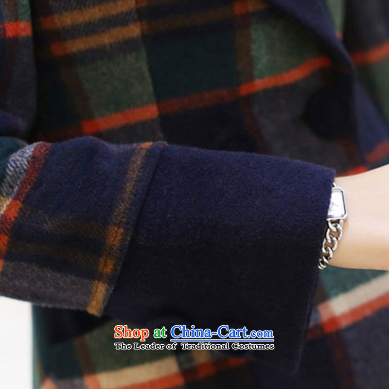 According to Xu Jialu Overgrown Tomb better 2015 Women's winter clothing Korean stylish large segments of the Sau San coats coats coffee grid gross? According to Xu Jialu Overgrown Tomb better XL, , , , shopping on the Internet