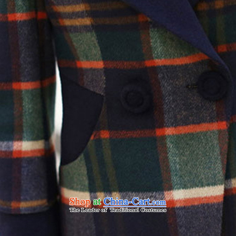 According to Xu Jialu Overgrown Tomb better 2015 Women's winter clothing Korean stylish large segments of the Sau San coats coats coffee grid gross? According to Xu Jialu Overgrown Tomb better XL, , , , shopping on the Internet