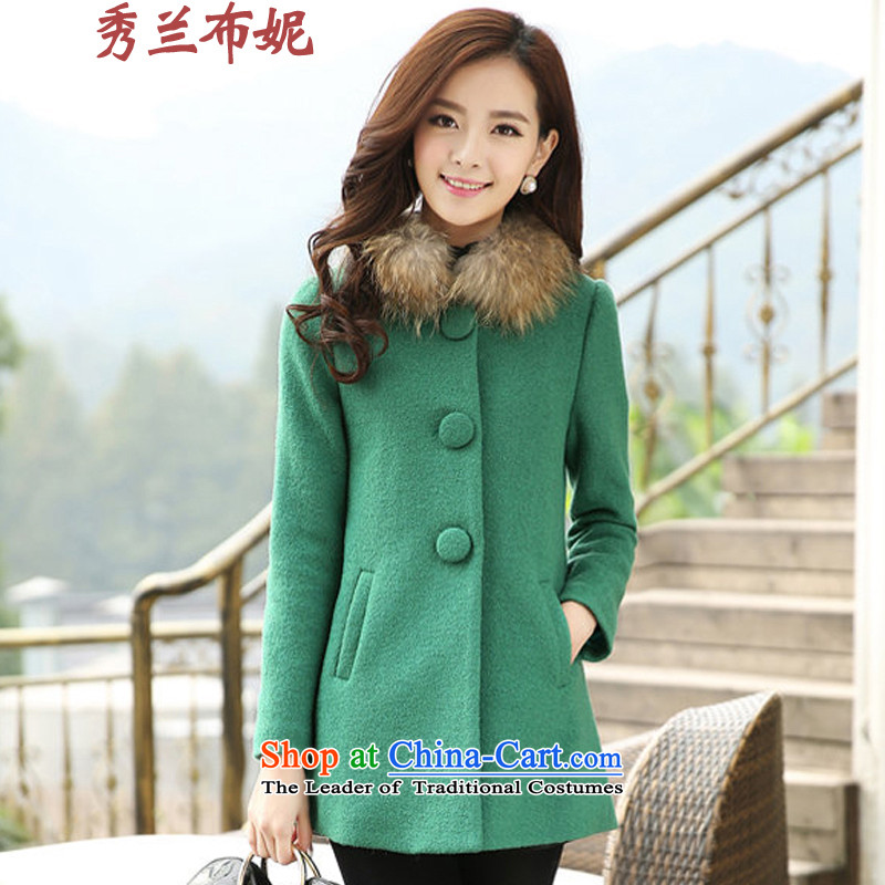 Miss Cyd HO, Connie?2015 autumn and winter coats of Sau San Mao? female jade?M