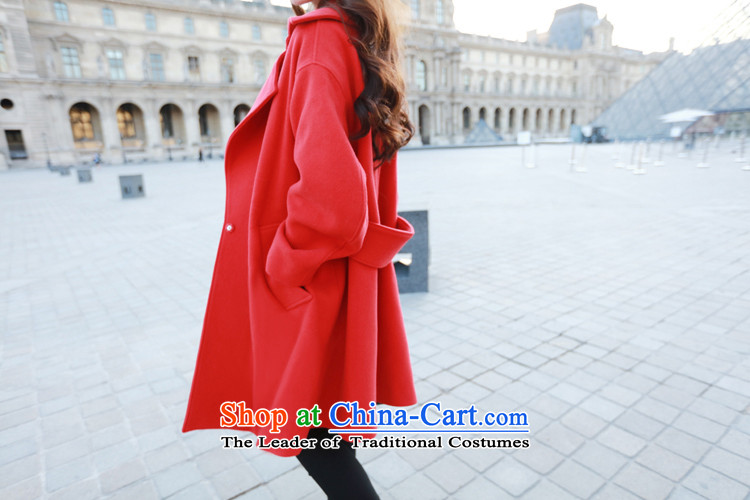 Van de 2015 Fall/Winter Collections Of new women's fashion, Korean women in gross? coats long jacket, a wool coat red S picture, prices, brand platters! The elections are supplied in the national character of distribution, so action, buy now enjoy more preferential! As soon as possible.