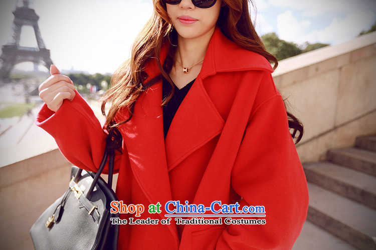 Van de 2015 Fall/Winter Collections Of new women's fashion, Korean women in gross? coats long jacket, a wool coat red S picture, prices, brand platters! The elections are supplied in the national character of distribution, so action, buy now enjoy more preferential! As soon as possible.