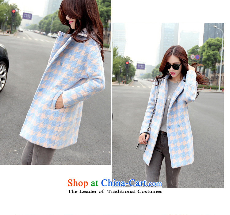 Ho ho 2015 autumn and winter coats? New gross in long Korean women who are thin coat of video gross? light blue M picture, prices, brand platters! The elections are supplied in the national character of distribution, so action, buy now enjoy more preferential! As soon as possible.