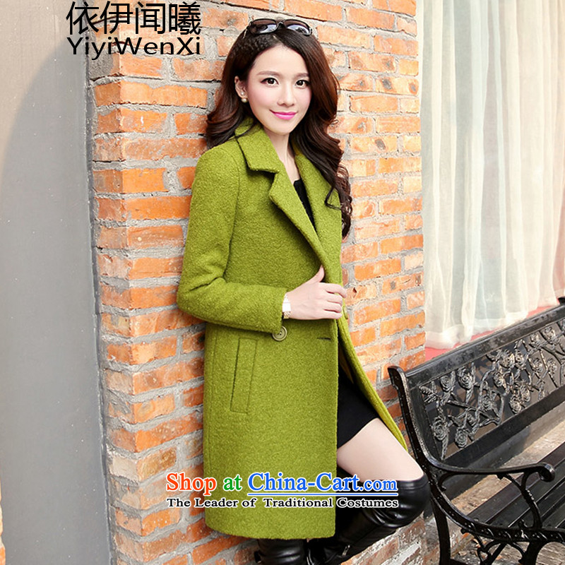 In accordance with the smell of Hei Korean female thickened gross? jacket, long winter 2015 New Sau San han bum gross flows of female coat? windbreaker girl in the long red S, in accordance with the smell of Hei (yiyiwenxi) , , , shopping on the Internet