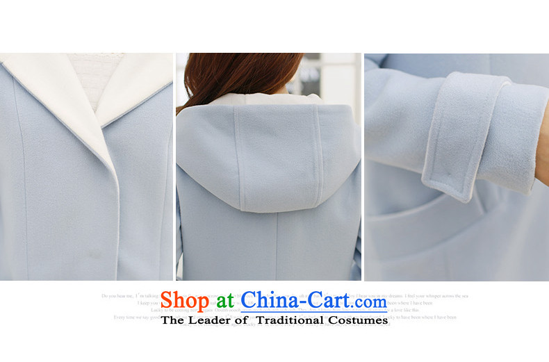 For the 2015 autumn and winter valley for women Korean large Sau San Mao jacket? With cap a wool coat in the long hair? coats female light blue L picture, prices, brand platters! The elections are supplied in the national character of distribution, so action, buy now enjoy more preferential! As soon as possible.