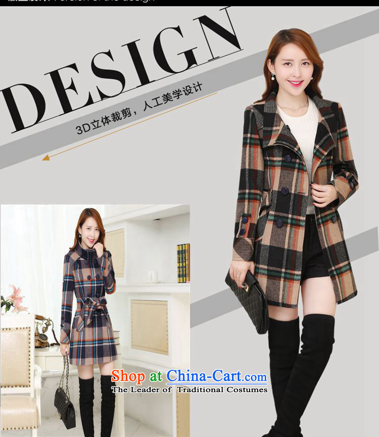 Memnarch Rikke 2015 autumn and winter new women's Korea version? coats and stylish Sau San tether collar jacket in gross so long coats female 972 gross? elegant blue L picture, prices, brand platters! The elections are supplied in the national character of distribution, so action, buy now enjoy more preferential! As soon as possible.