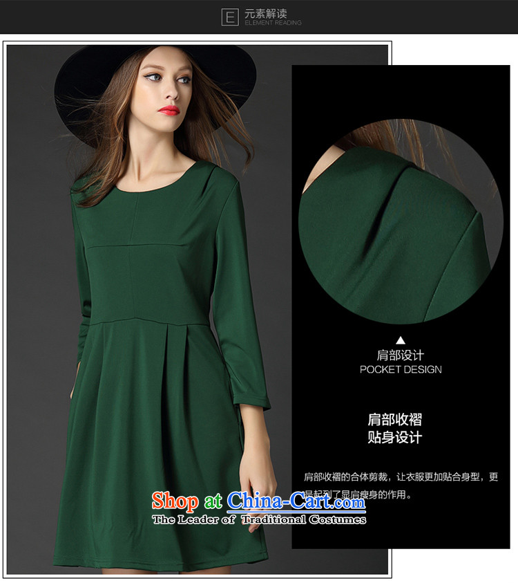 Golden Harvest large population honey economy women fall to increase expertise in MM plain color high rise 7 cuff dresses 2536 Green larger 4XL 175 around 922.747 picture, prices, brand platters! The elections are supplied in the national character of distribution, so action, buy now enjoy more preferential! As soon as possible.
