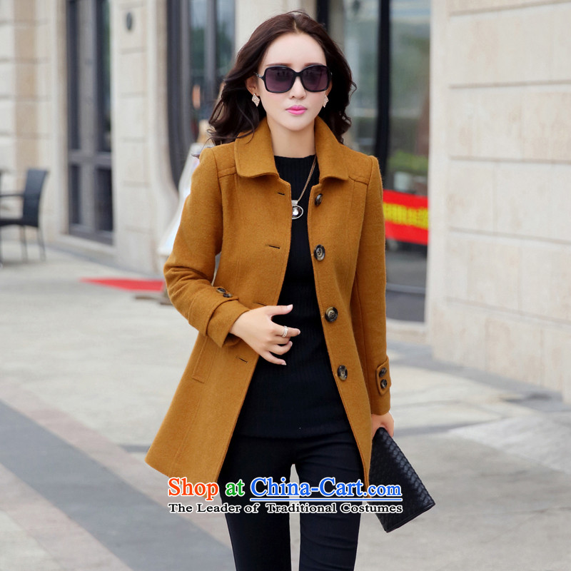 Yi of the Kingdom of the autumn and winter 2015 new larger version in Korea Sau San long wool coat jacket and women? color M brand, prices, picture platters! The elections are supplied in the national character of distribution, so action, buy now enjoy more preferential! As soon as possible.