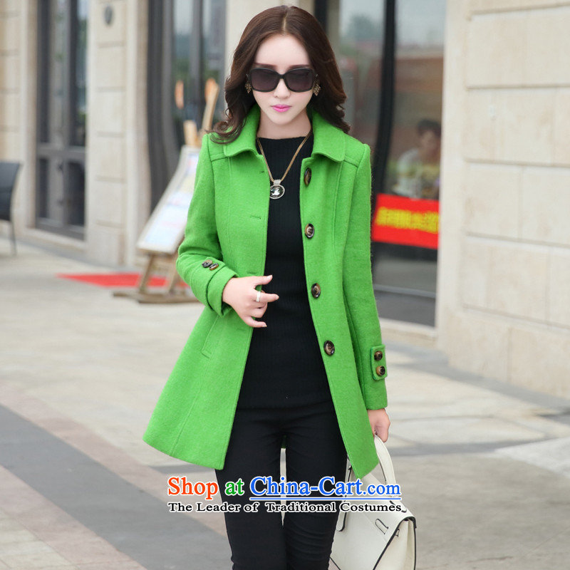 Yi of the Kingdom of the autumn and winter 2015 new larger version in Korea Sau San long wool coat jacket and women? color M brand, prices, picture platters! The elections are supplied in the national character of distribution, so action, buy now enjoy more preferential! As soon as possible.