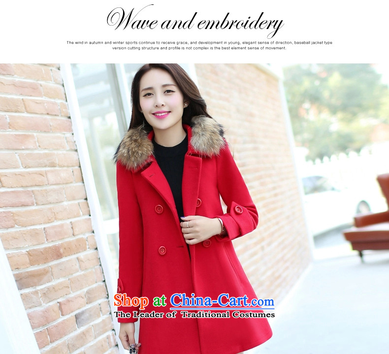 Ikago Ling 2015 autumn and winter New Women Korean Sau San video thin stylish wild in the long hair? female 8024 stunning in coats red XXXL picture, prices, brand platters! The elections are supplied in the national character of distribution, so action, buy now enjoy more preferential! As soon as possible.