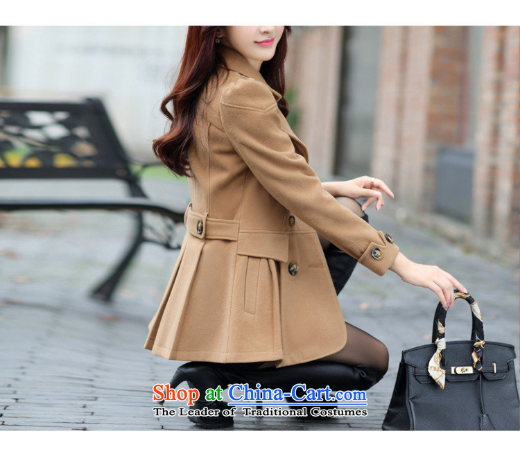 Staff of the fuel of gross? female Fall/Winter Collections 2015 new Korean large Sau San female large roll collar double-female)? jacket green M picture, prices, brand platters! The elections are supplied in the national character of distribution, so action, buy now enjoy more preferential! As soon as possible.