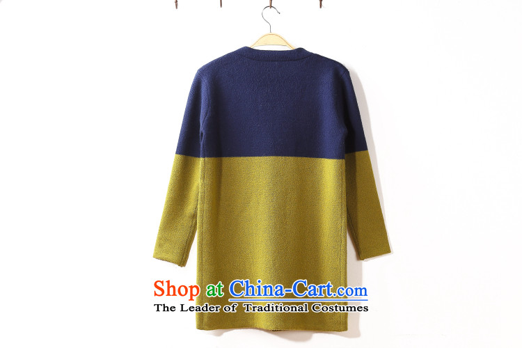 In 2015, the centers sister Zz&ff long cardigan knitwear autumn and winter new to increase women's code thick mm sweater cardigan jacket Navy Blue + green XL Photo, prices, brand platters! The elections are supplied in the national character of distribution, so action, buy now enjoy more preferential! As soon as possible.