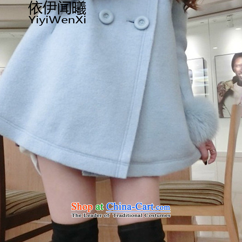 In accordance with the smell of the Sunrise House of autumn and winter 2015 Date of the new Korean students in sweet gross girls coat? long loose large cloak a gross preppy 2,005 female jacket , L, in accordance with the smell of Hei (yiyiwenxi) , , , sho
