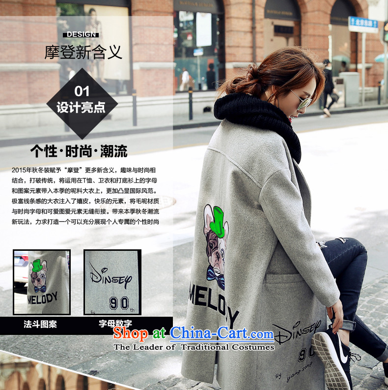 Chemicals and winter 2015 new coats female Korean)? version stylish medium to long term of Aura? jacket coat women gross girl? A19 Gray      L picture, prices, brand platters! The elections are supplied in the national character of distribution, so action, buy now enjoy more preferential! As soon as possible.