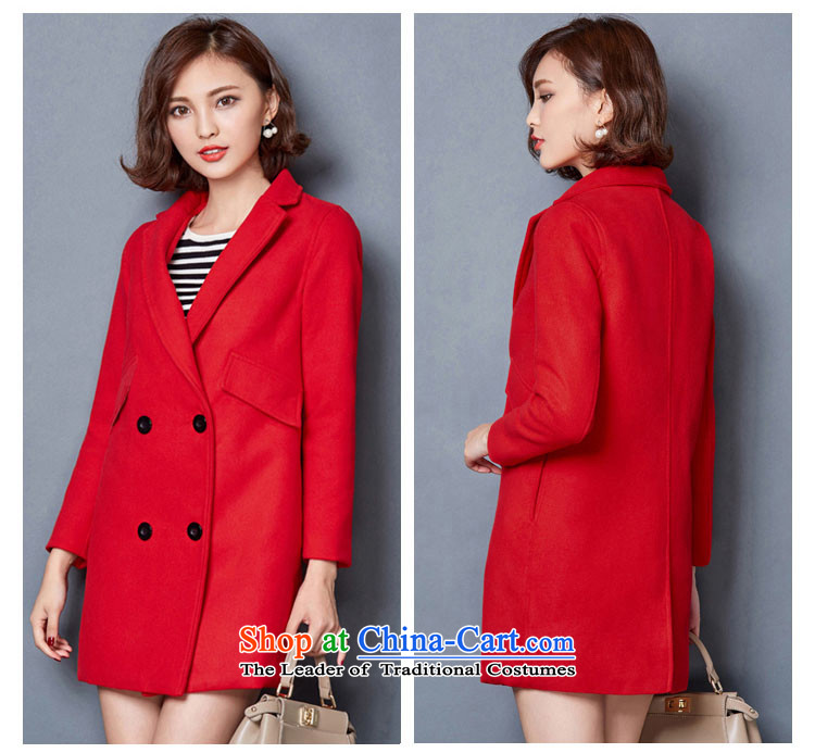 So Joseph autumn and winter 2015 female Korean version in the Sau San long larger Women's jacket coat? female gross 784 red L picture, prices, brand platters! The elections are supplied in the national character of distribution, so action, buy now enjoy more preferential! As soon as possible.