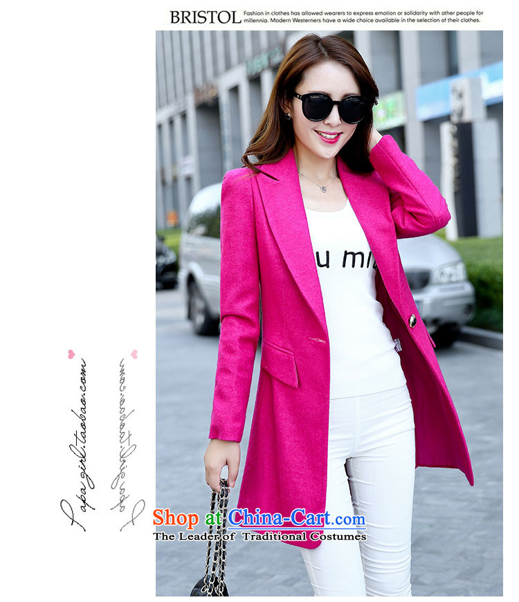 Korea Yae Jin 2015 autumn and winter new gross girls jacket? Long lapel wool a wool coat video thin yellow L picture, prices, brand platters! The elections are supplied in the national character of distribution, so action, buy now enjoy more preferential! As soon as possible.