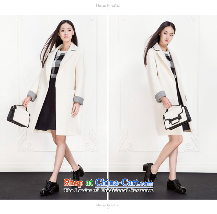 El Boothroyd 2015 autumn and winter new Korean version in pure color long coats female 6580957654 girl? This white S picture, prices, brand platters! The elections are supplied in the national character of distribution, so action, buy now enjoy more preferential! As soon as possible.