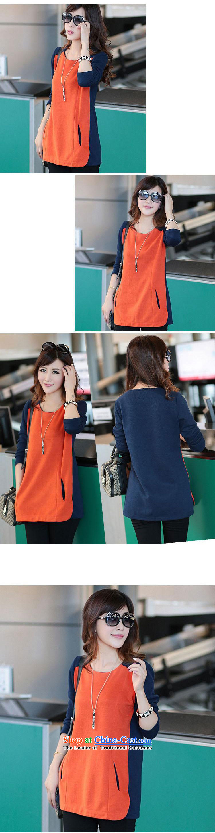 Woman mirror the new maximum 2015 autumn in the long autumn and winter clothes, forming the long-sleeved #N8961 relaxd clothes orange 3XL picture, prices, brand platters! The elections are supplied in the national character of distribution, so action, buy now enjoy more preferential! As soon as possible.