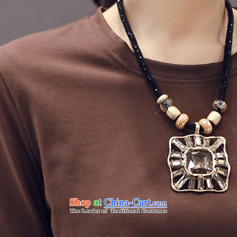 Plain clothes charm Fall/Winter Collections Korean leisure wears two kits XK101444 brown XL, plain clothes (chunyimeili charm) , , , shopping on the Internet