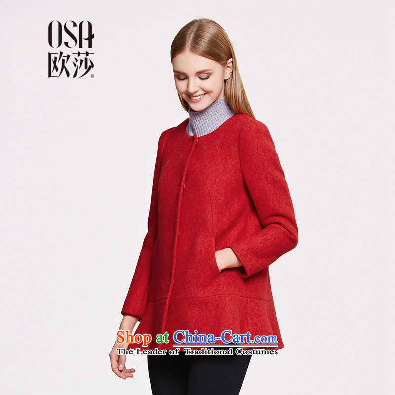 The OSA EURO 2015 Winter New Windsor women really pocket elegant lace jacket SD557003 gross? large red?S