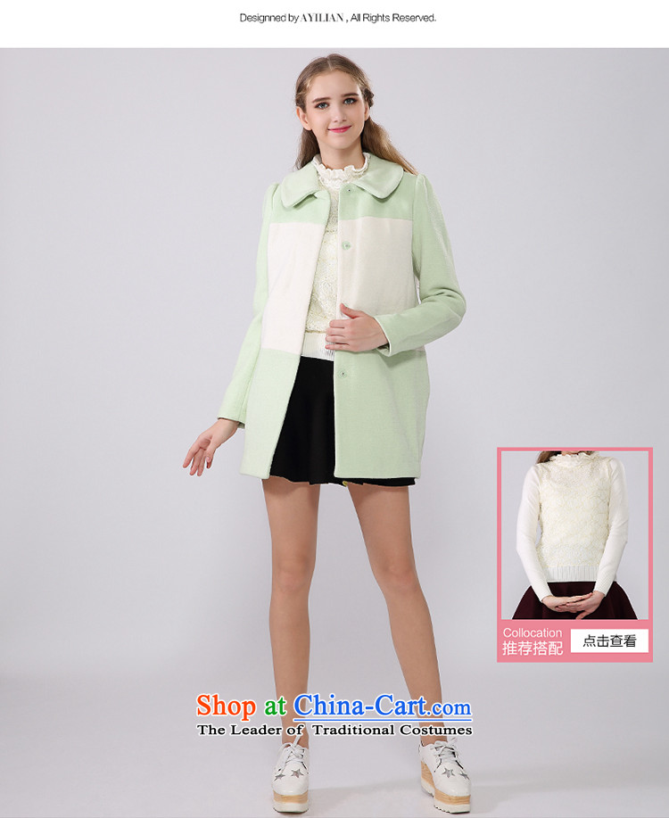 Aida 2015 Winter New Lin Ma Caron elegant sweet knocked color lapel single row detained wool coat jacket CA44297392? honey peach M picture, prices, brand platters! The elections are supplied in the national character of distribution, so action, buy now enjoy more preferential! As soon as possible.