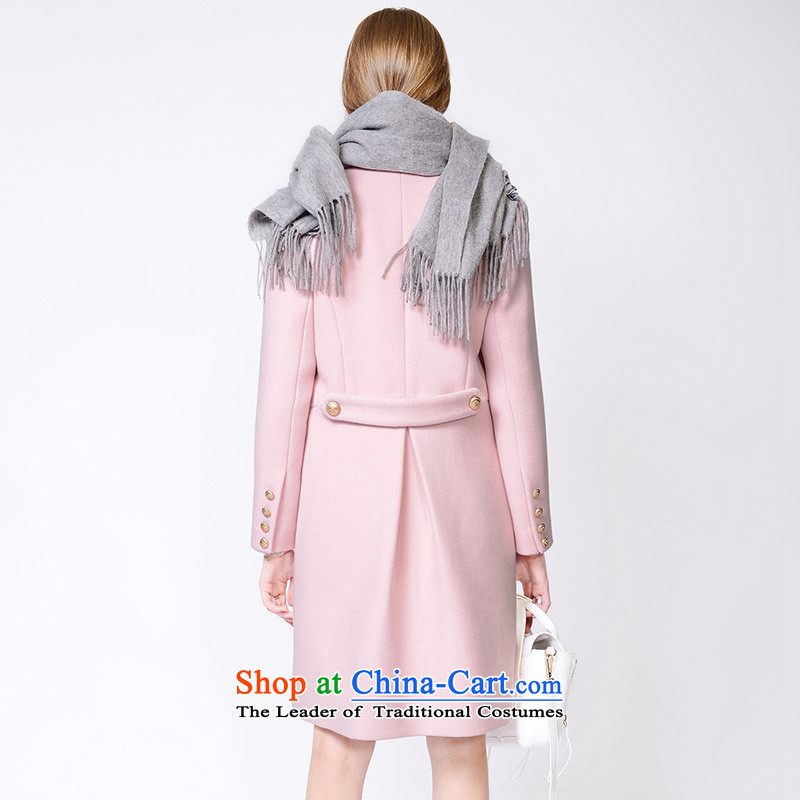 In 2015 winter sugar new European site pink double-reverse collar in long wool coat jacket cherry blossoms gross? toner , sugar, , , , shopping on the Internet