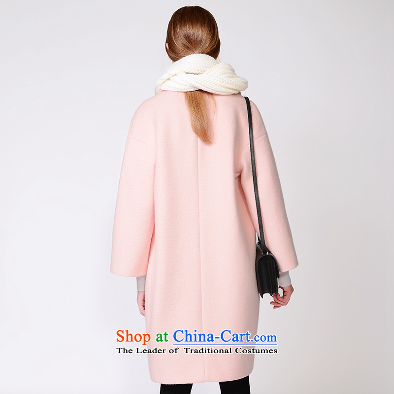 In 2015 winter sugar new European site pink double-reverse collar long Fleece Jacket coat 藌 gross? lip powder (pre-sale 5 December) sugar of shipment XS, , , , shopping on the Internet