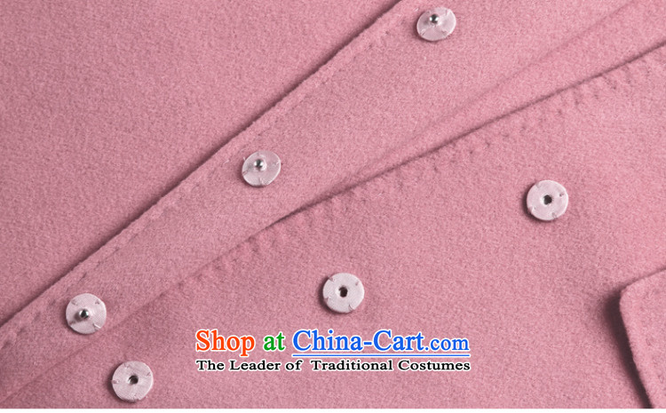 Ho Pui 2015 autumn and winter new manual two-sided lint-free girls woolen coat long hair? female leather jacket pink S picture, prices, brand platters! The elections are supplied in the national character of distribution, so action, buy now enjoy more preferential! As soon as possible.